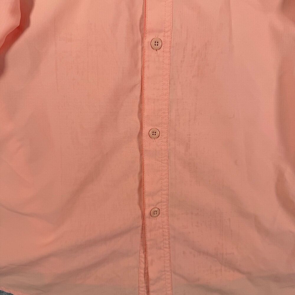 Patagonia Sol Patrol Shirt Mens XL Pink Vented Roll Tab Tiny Hole Minor Stain - Picture 7 of 15